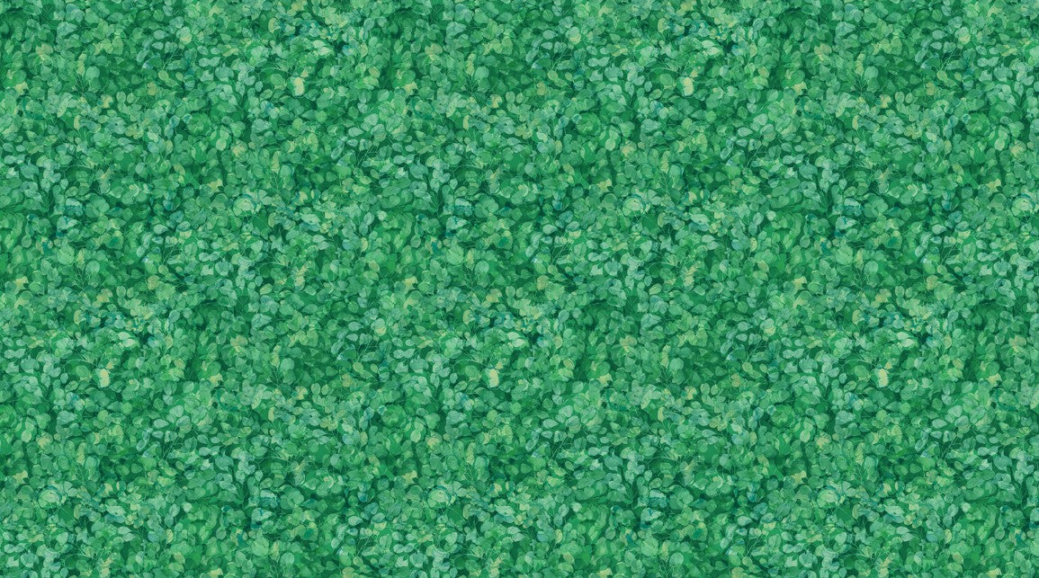 Veranda - Packed Leaves Dark Green