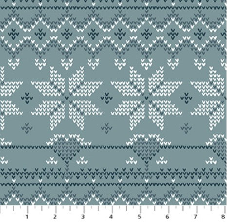 Cozy Cubs - Snow Stripe Teal