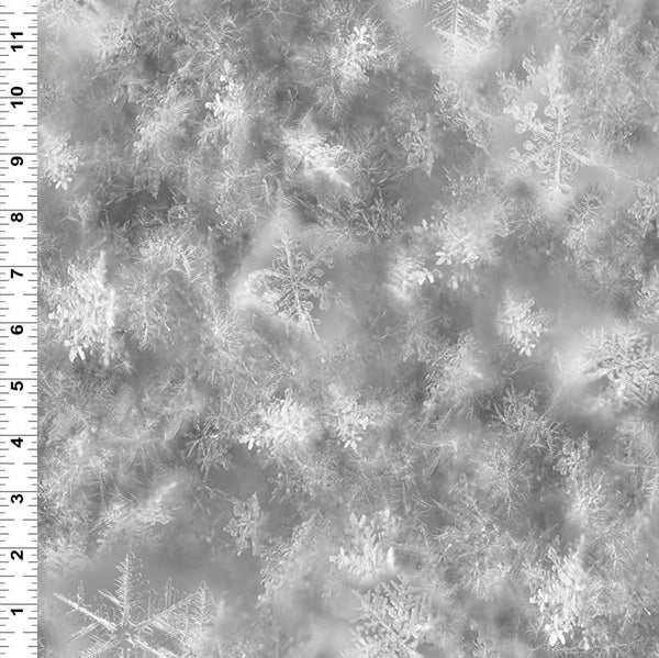 Call Of The Wild Digital Print - Snowflake Gray