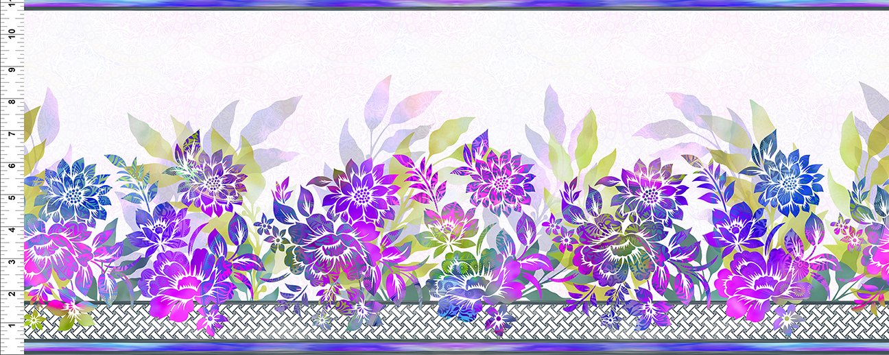 Garden of Dreams II - Border Purple