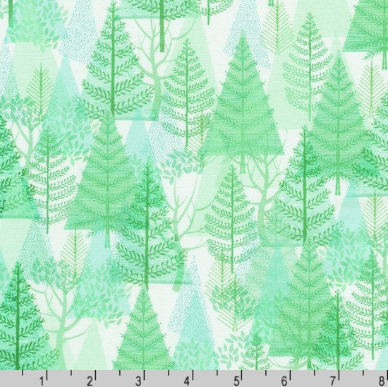 Festive Fauna - Pine Trees Mint