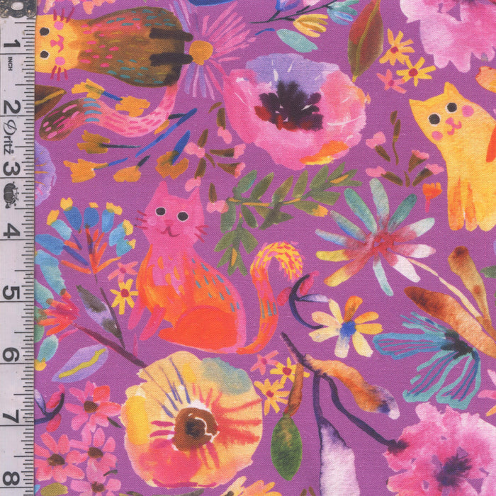 Whisker Wonderland - Floral Cats Crocus