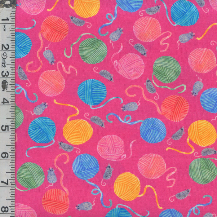 Whisker Wonderland - Yarn Balls Fuchsia
