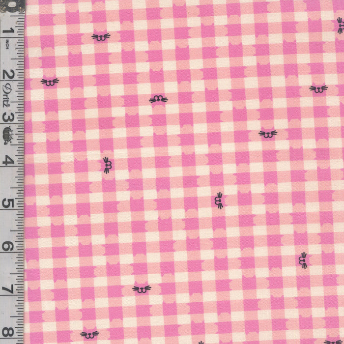 Whisker Wonderland - Cat Plaid Pink Lemonade