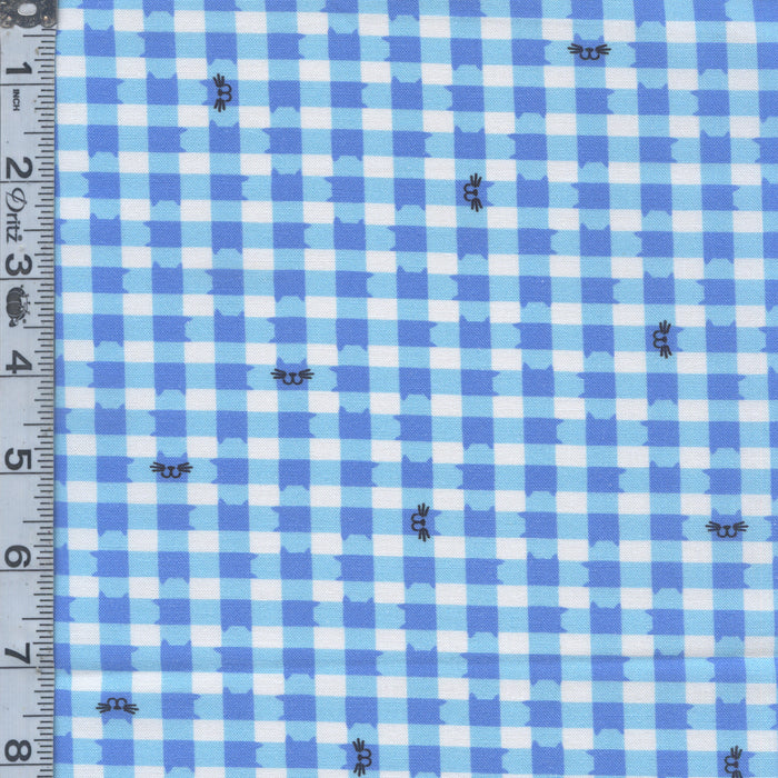 Whisker Wonderland - Cat Plaid Sky