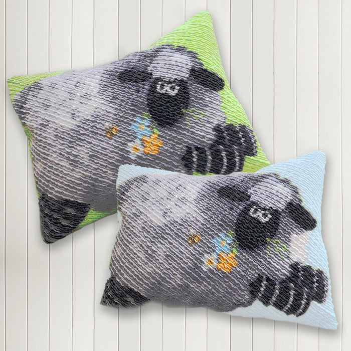 Lewe the Ewe - Fat 1/4 Sheep Panel Blue