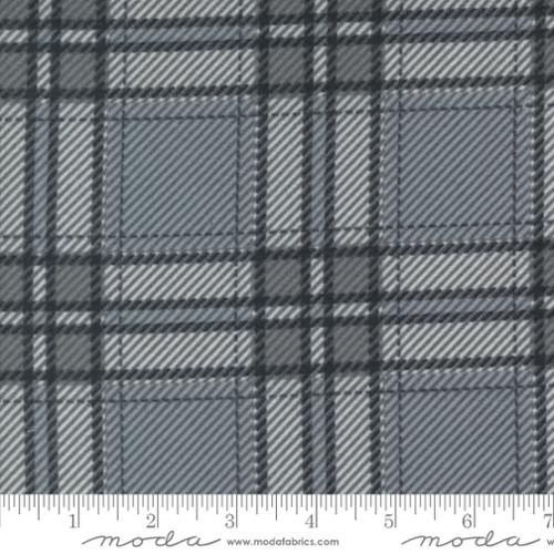 Farmhouse Flannels III - Moose Plaid Pewter