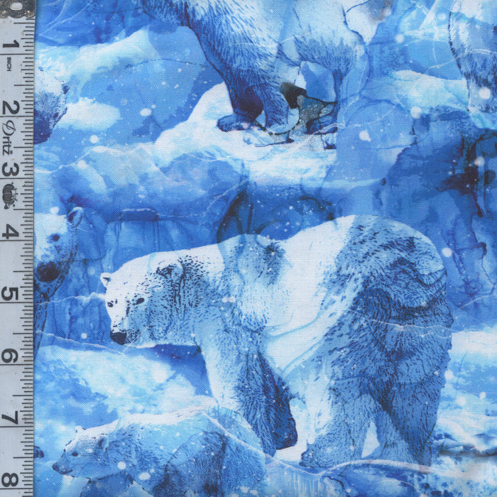 Illuminations - Large Polar Bears Blue