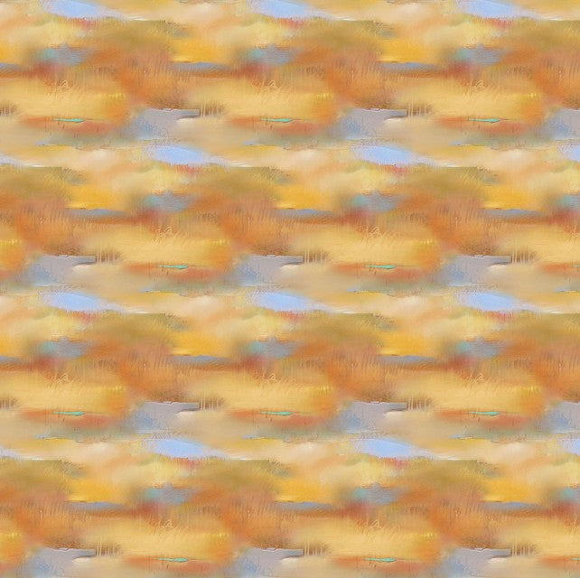 Tranquil Tides - Cloud Texture Ochre/Blue
