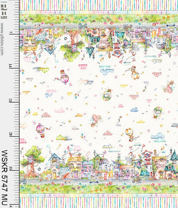 Whiskerville - Animals Border Stripes White