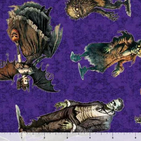 Creepsville - Creepy Figures Toss Purple 15" Remnant
