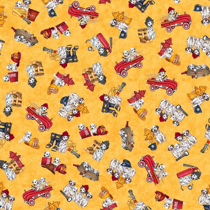 American Heroes Firefighter - Dalmatians & Firetrucks Gold
