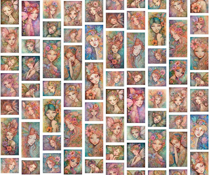 Enchanted - Fairy Portrait Patches White