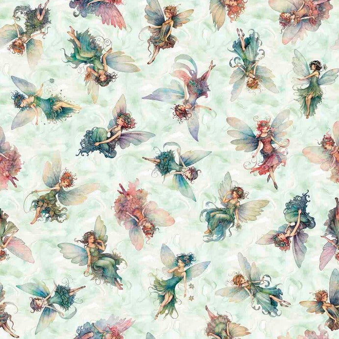 Enchanted - Fairy Toss Light Sage 14" Remnant