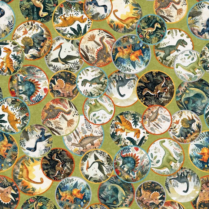 Dinoroars! - Dinosaurs Medallions Olive