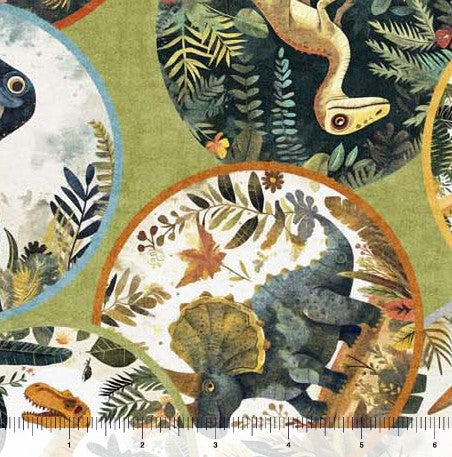 Dinoroars! - Dinosaurs Medallions Olive