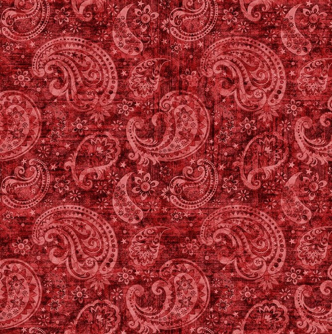 American Tapestry - Paisley Red