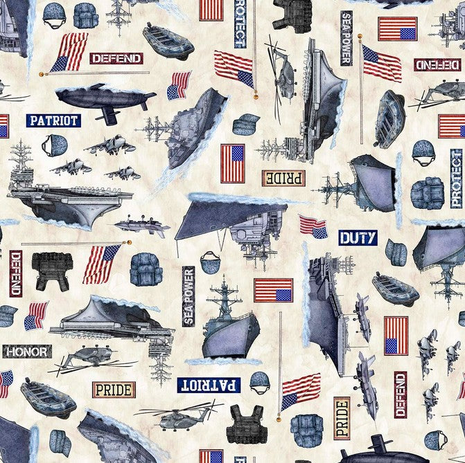 Patriot - Navy Cream