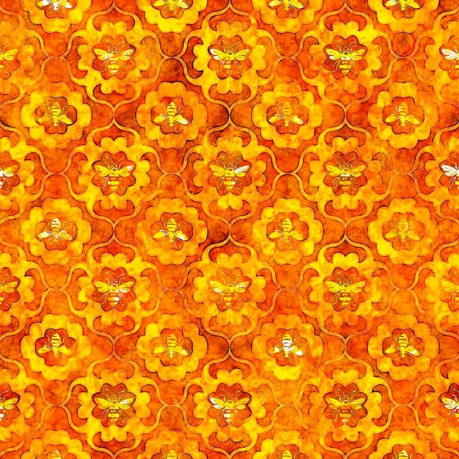 All The Buzz - Bee Medallions Orange