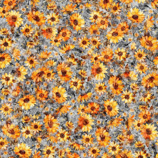 All The Buzz - Bees & Floral Gray