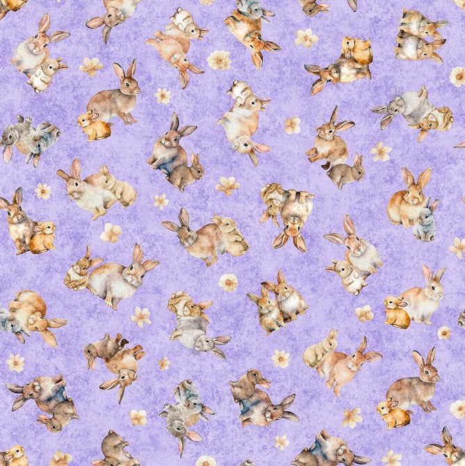 Hunny Bunny - Tossed Bunnies Lilac