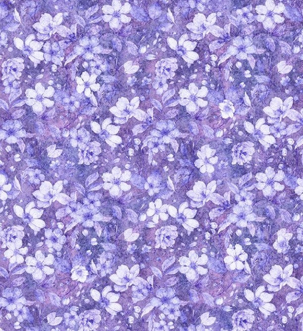 Hunny Bunny - Tonal Floral Purple