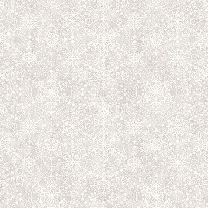 Santa's Workshop - Snowflakes Light Gray