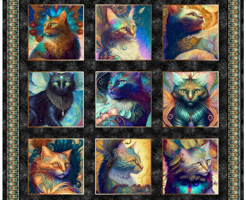 Feline Fantasia Panel - Cat Picture Patches