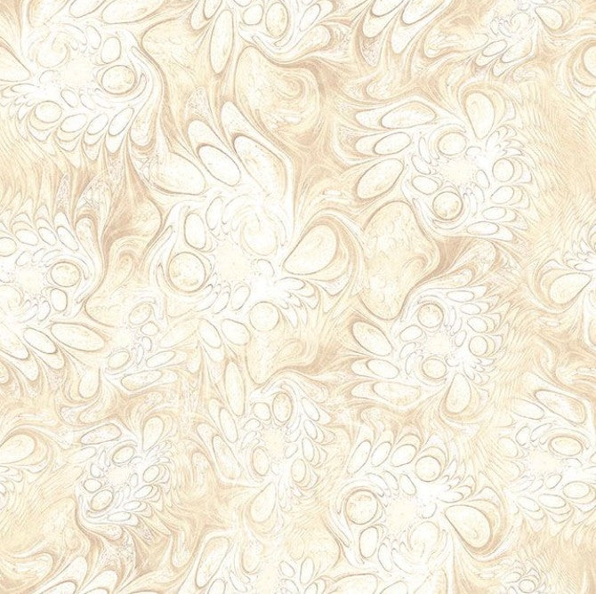 Feline Fantasia - Marble Abstract Cream