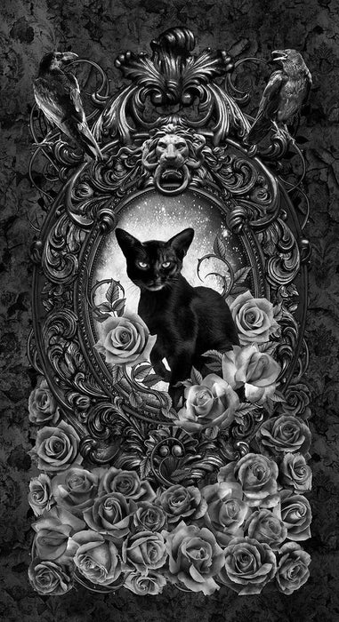 Wicked - Cat Floral Panel
