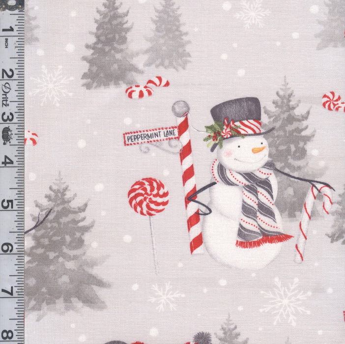 Frosty Merry-Mints - Scenic Snowmen Gray