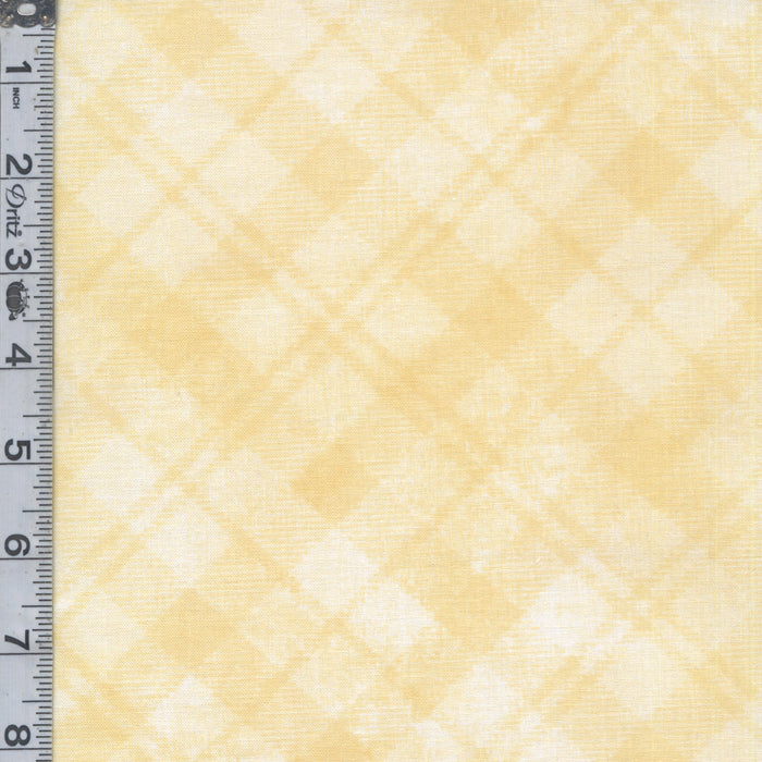 Dry Brush Plaid - Soft Yellow