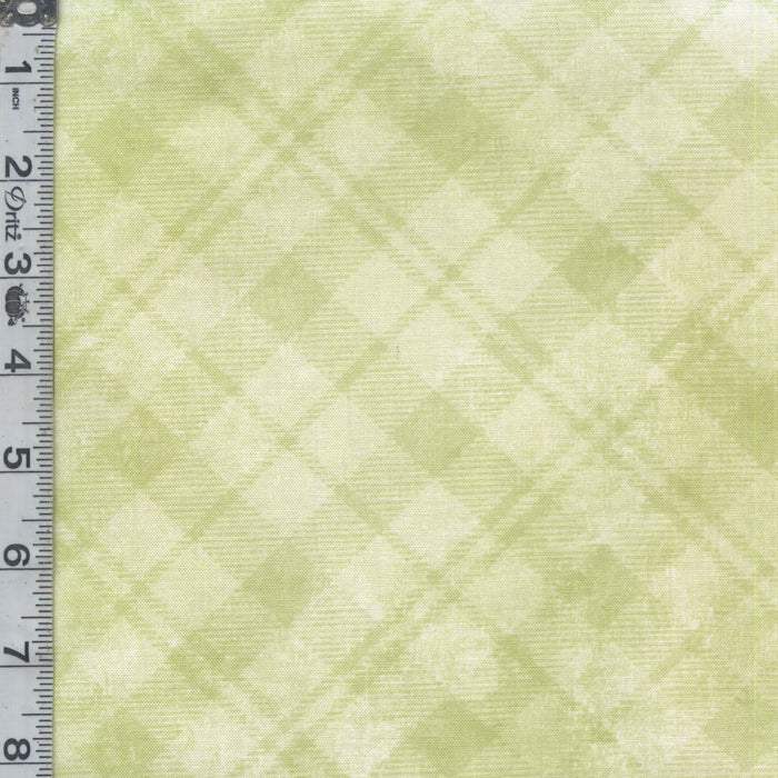 Dry Brush Plaid - Pale Lime