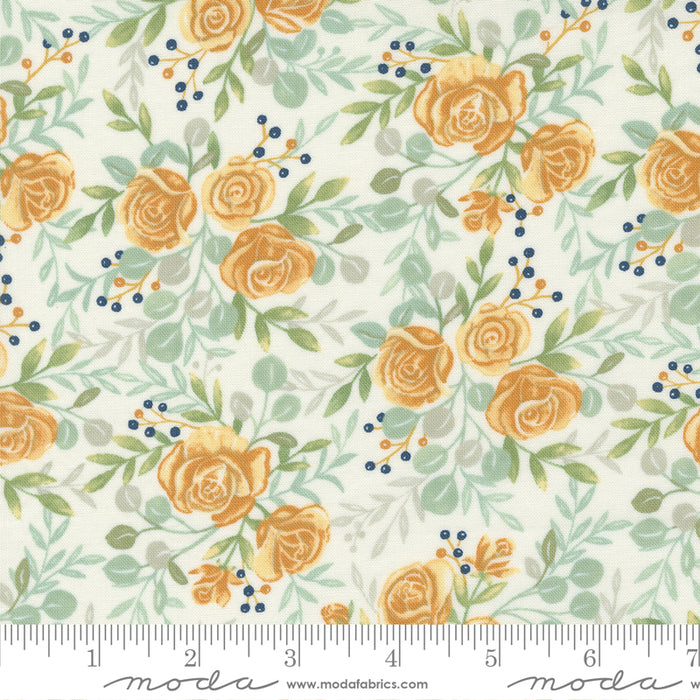 Harvest Wishes - Fall Floral Whitewashed
