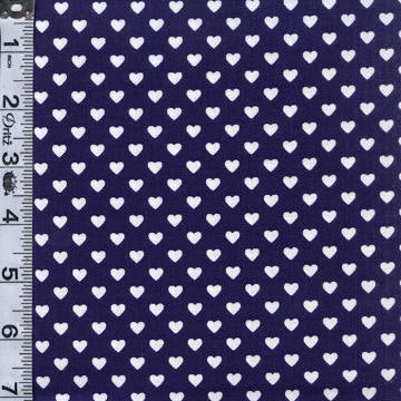 Hearts - Navy 6" Remnant