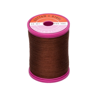 Cotton + Steel 50 Wt. Cotton Thread - Dark Brown