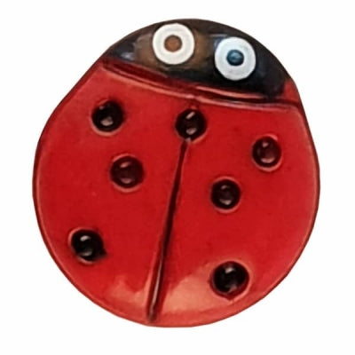 Novelty Button - 15mm Ladybug