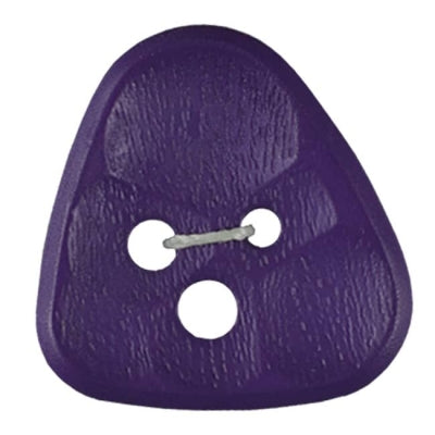 Fashion Button 25mm Triangle - Purple