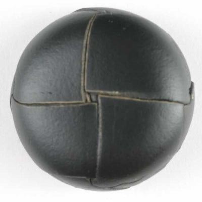 Genuine Leather Button - 23mm Black