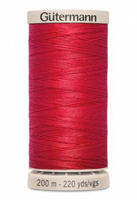 Cotton Hand Quilting Thread 100% Wax Finish Cotton - Red