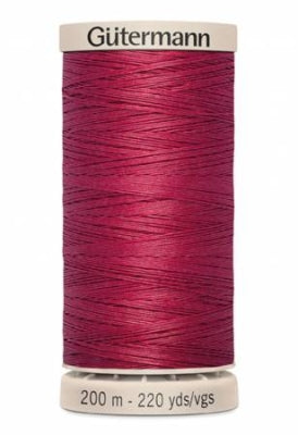 Cotton Hand Quilting Thread 100% Wax Finish Cotton - Cranberry