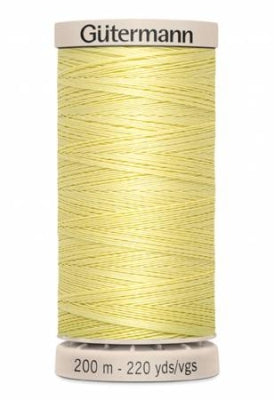 Cotton Hand Quilting Thread 100% Wax Finish Cotton - Pale Yellow