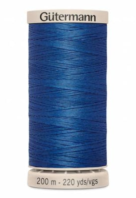 Cotton Hand Quilting Thread 100% Wax Finish Cotton - Royal