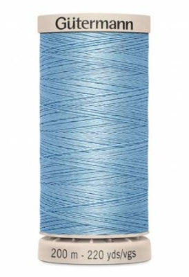 Cotton Hand Quilting Thread 100% Wax Finish Cotton - Airway Blue