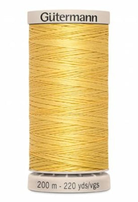 Cotton Hand Quilting Thread 100% Wax Finish Cotton - Yellow