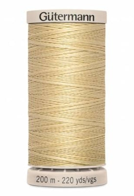 Cotton Hand Quilting Thread 100% Wax Finish Cotton - Ecru — Fabric