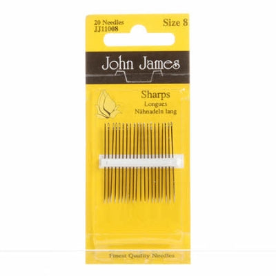 John James Sharps Needles Size 8 20ct