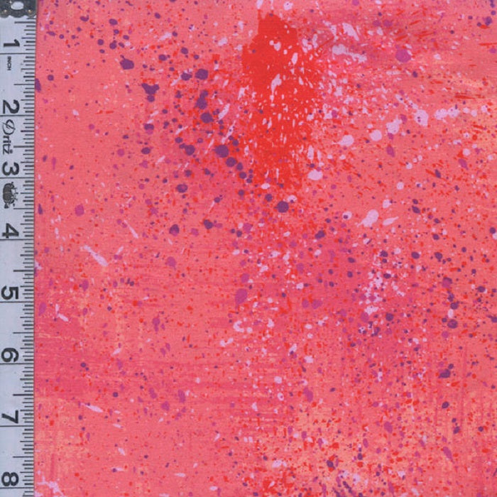 Wishwell: Color Wheel 108" Wide - Paint Speckles Coral