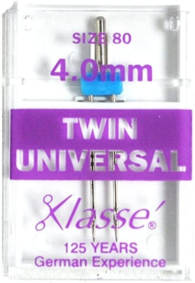 Klasse Machine Needles Twin Universal 80/12 4.0mm