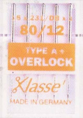 Klasse Overlock / Serger Machine Needle 16X231 Size 12/80